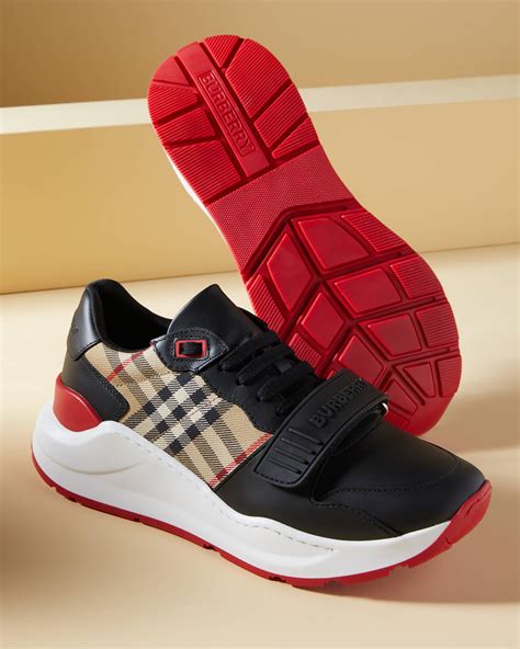 burberry ramsey check low-top sneakers|burberry larkhall sneakers women's.